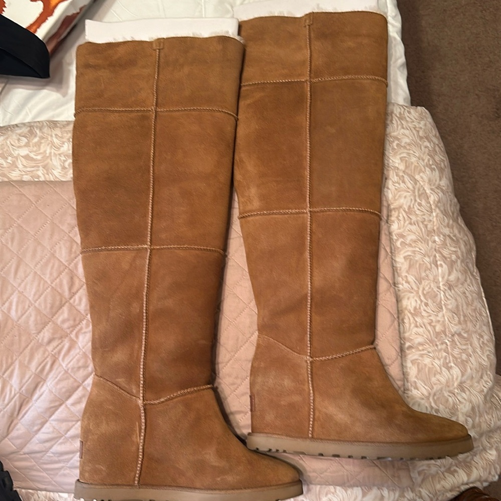 Ugg over the knee boots in chestnut. NWOT